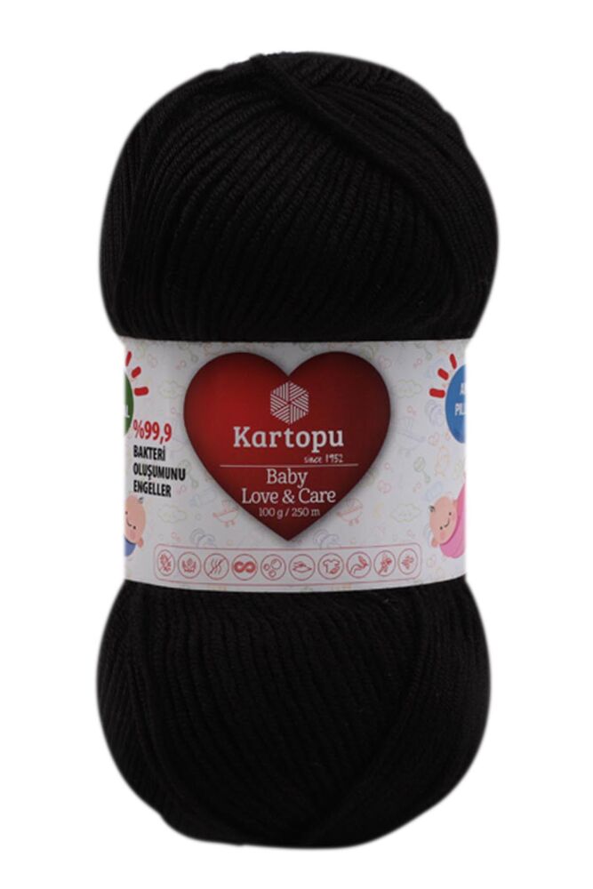 Kartopu Baby Love & Care Yarn|Black K940