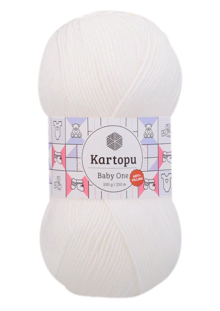 Kartopu Baby One Yarn|White K010
