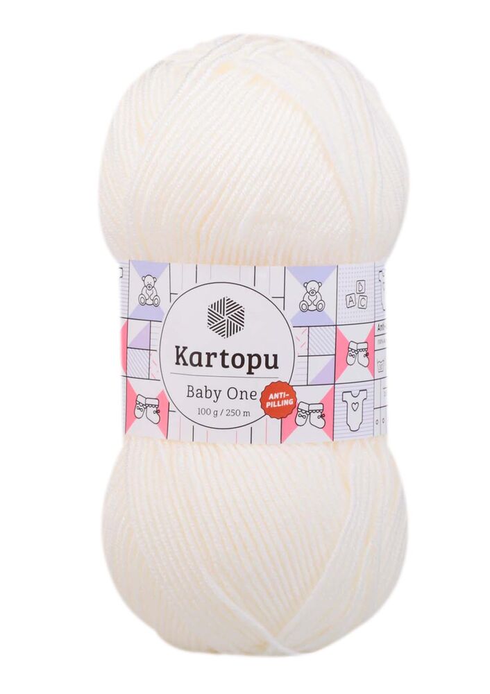 Kartopu Baby One Yarn|White K019