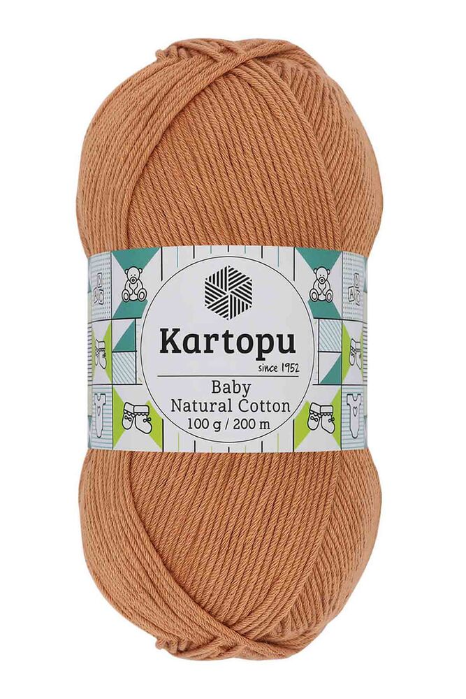 Kartopu Baby Natural Cotton Yarn | Brick Color K261