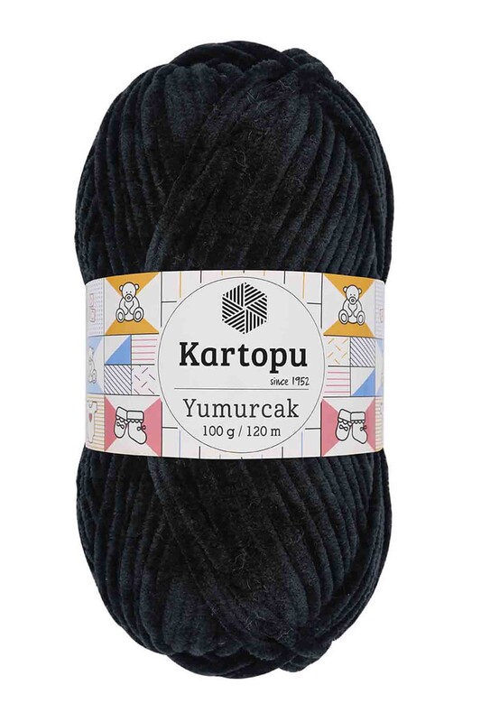 KARTOPU - Kartopu Yumurcak Yarn| K940 Black