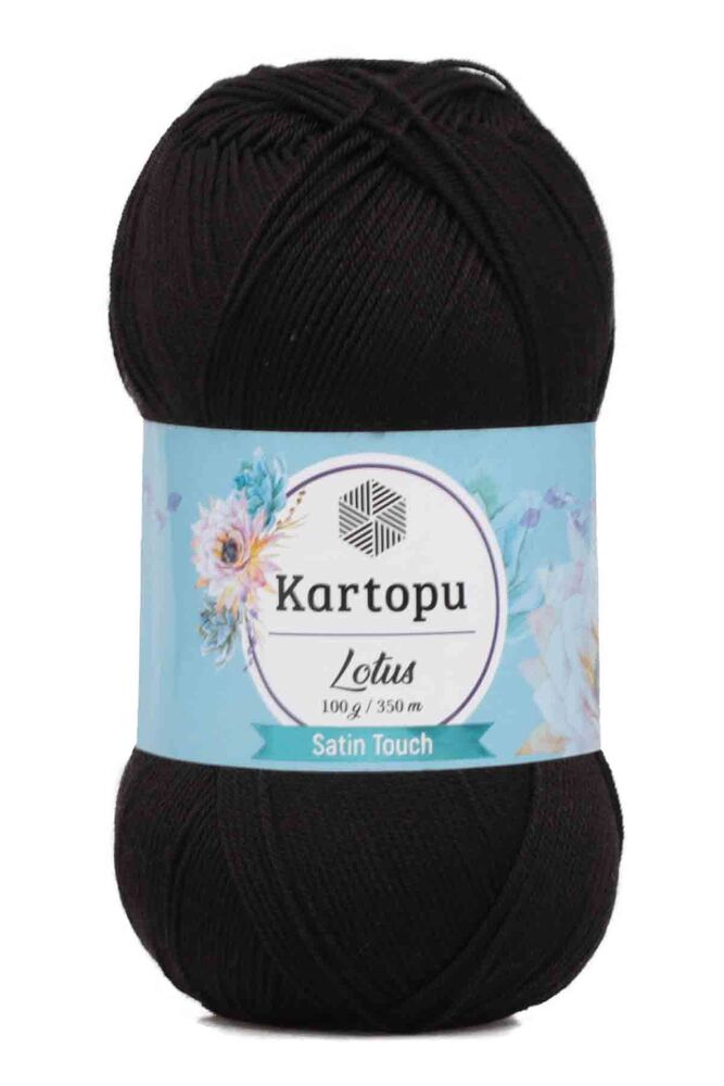 Kartopu Lotus Yarn|Black K940