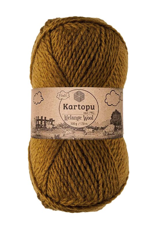 KARTOPU - Kartopu Melange Wool El Örgü İpi Haki K4001