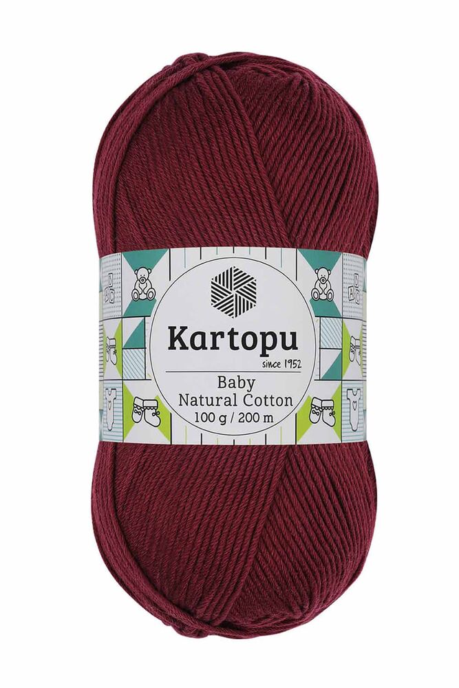Kartopu Baby Natural Cotton Yarn | Burgundy K113