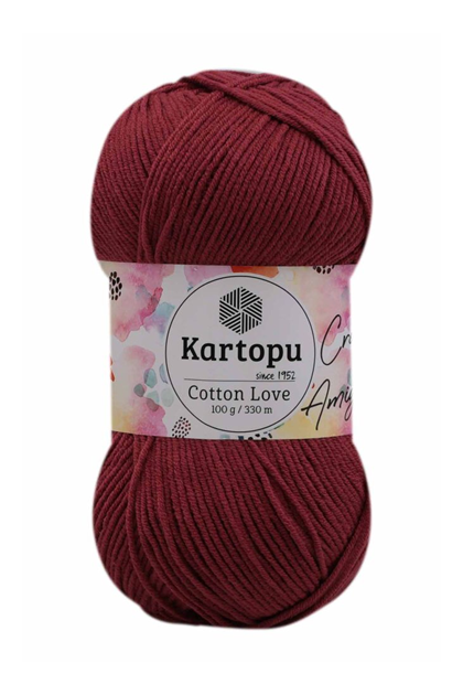 Kartopu Cotton Love Yarn|Claret Red K104