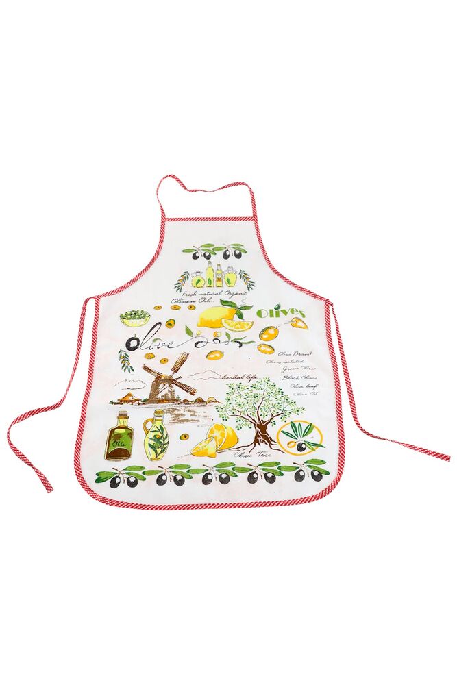 Kitchen Apron Patterned | Red