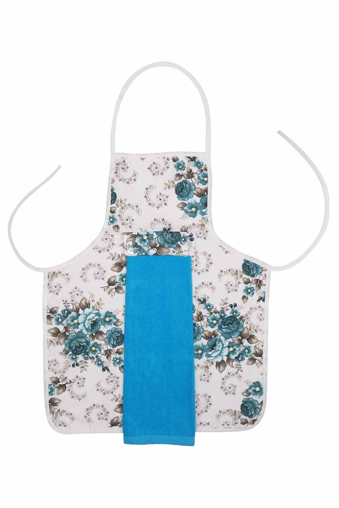 Kitchen Apron with Towel | Blue
