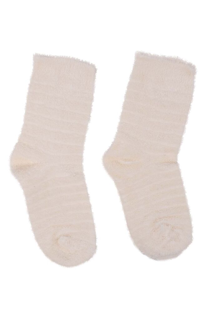 Kız Çocuk Ters Havlu Soket Çorap 311 | Krem
