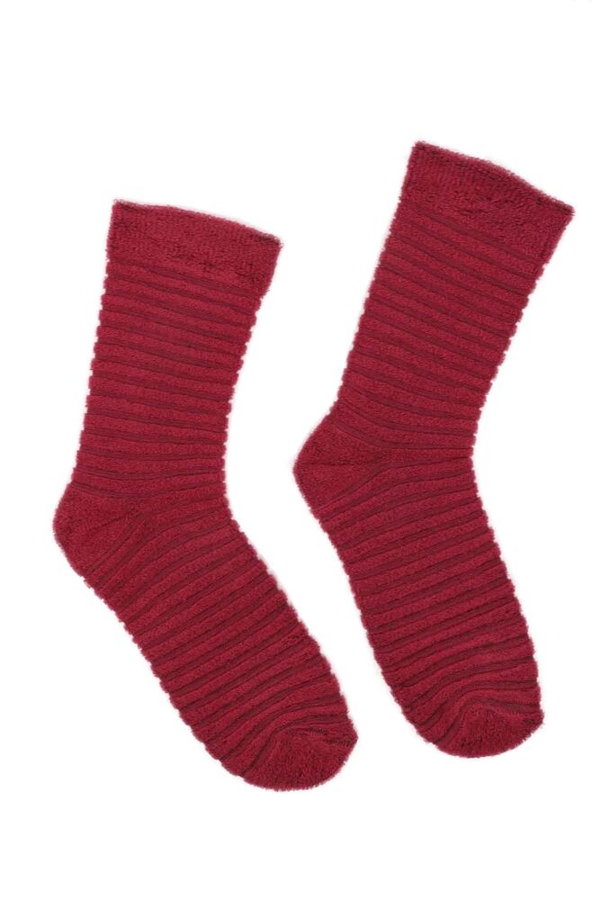 Kız Çocuk Ters Havlu Soket Çorap 312 | Vişne
