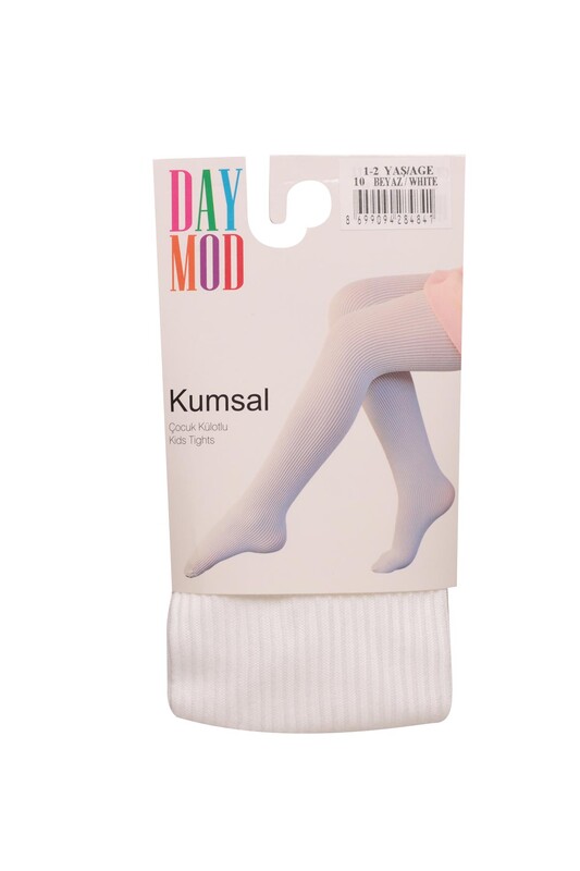 DAYMOD - Kumsal Kız Çocuk Külotlu Çorap | Beyaz