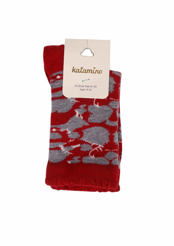 KATAMİNO - Katamino Soket Çorap 5403 | Kırmızı