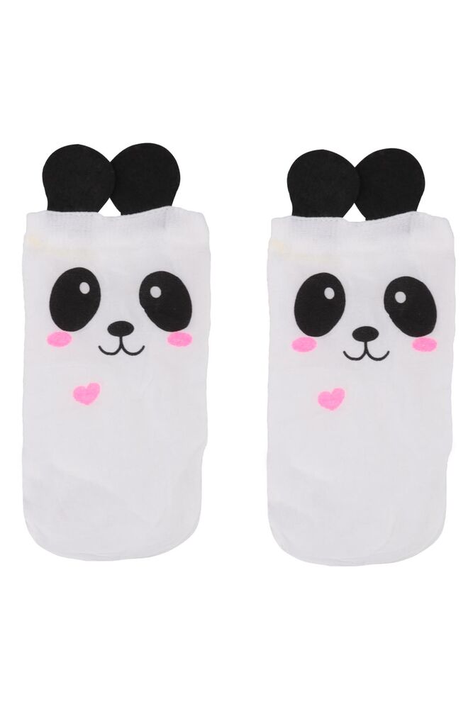 Penti Panda Baskılı Kız Çocuk Çorap 2838 | Beyaz