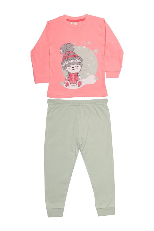 Elmas Kids - Kız Çocuk Pijama Takımı 4018 | Pembe