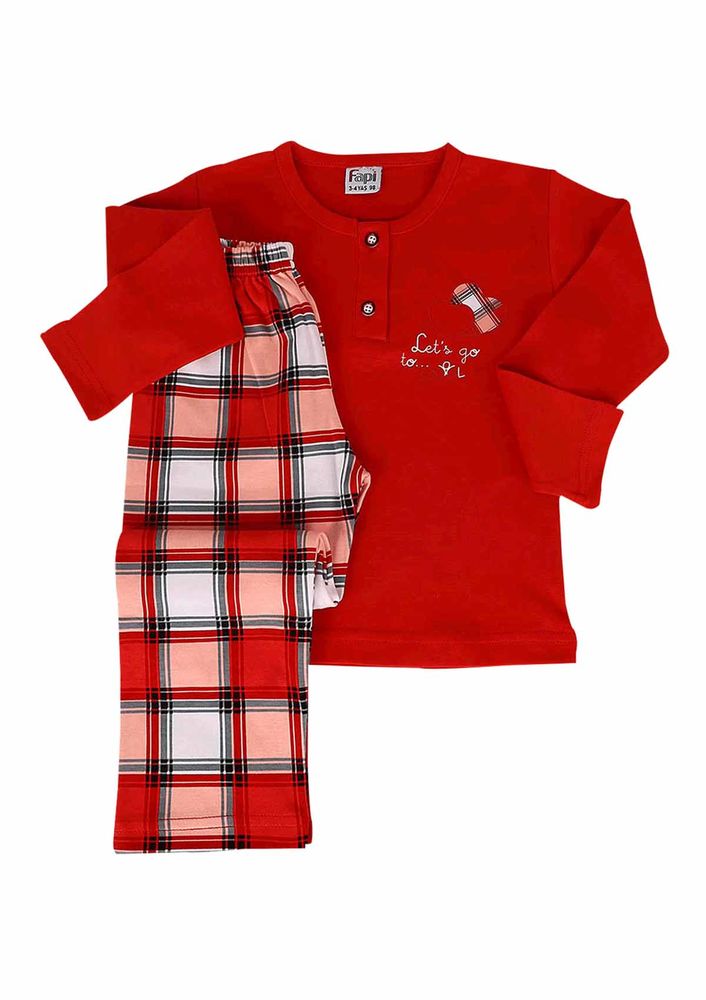 Fapi Pijama Takımı 5116 | Kırmızı