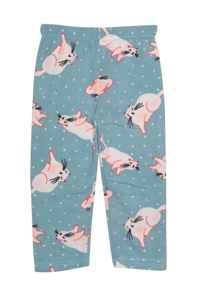 Kız Çocuk Polar Pijama Takımı 7833 | Mavi
