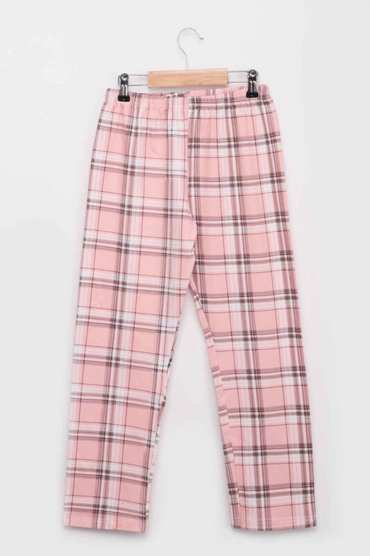 Kız Çocuk Uzun Kollu Gömlek Pijama Takımı 8003 | Yavru Ağzı - Thumbnail