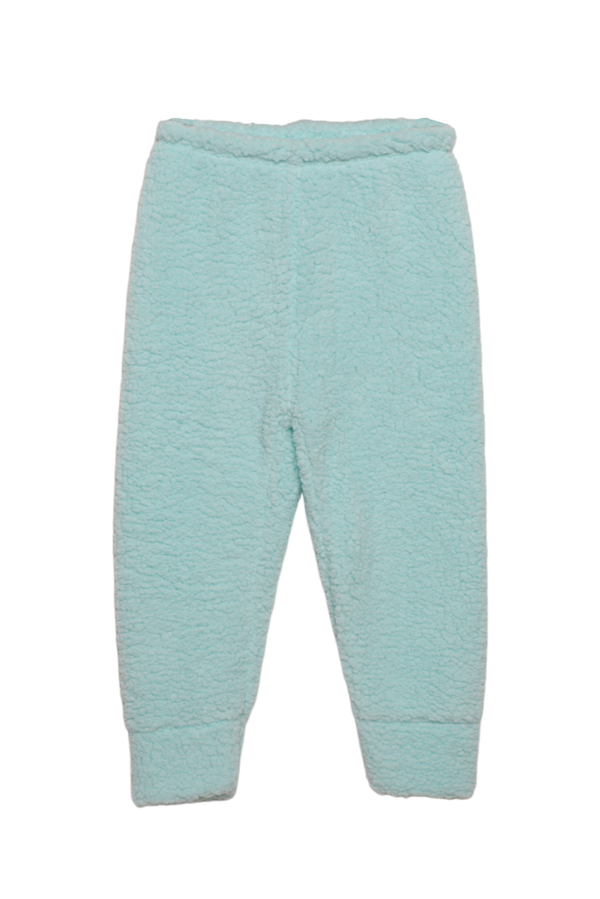 Kız Çocuk Pelüş Pijama Takımı | Mint