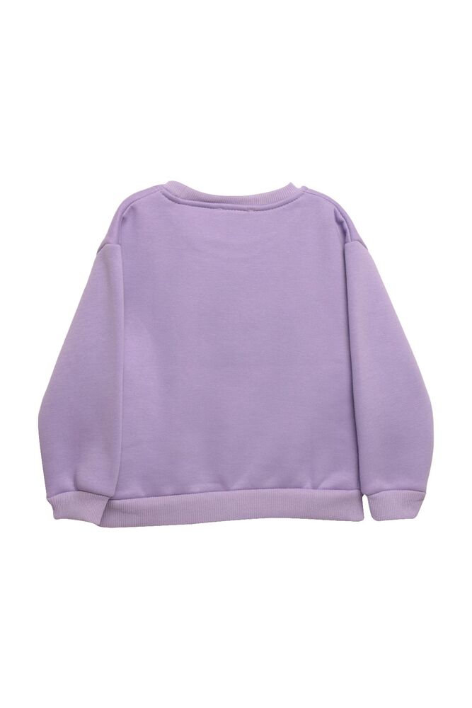 Şardonlu Kız Çocuk Sweatshirt 623553 | Lila
