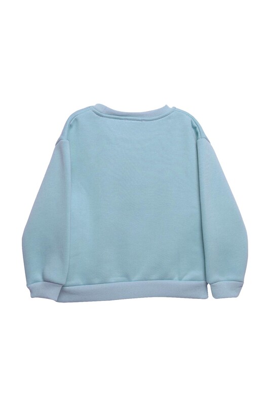 Şardonlu Kız Çocuk Sweatshirt 623553 | Mavi - Thumbnail