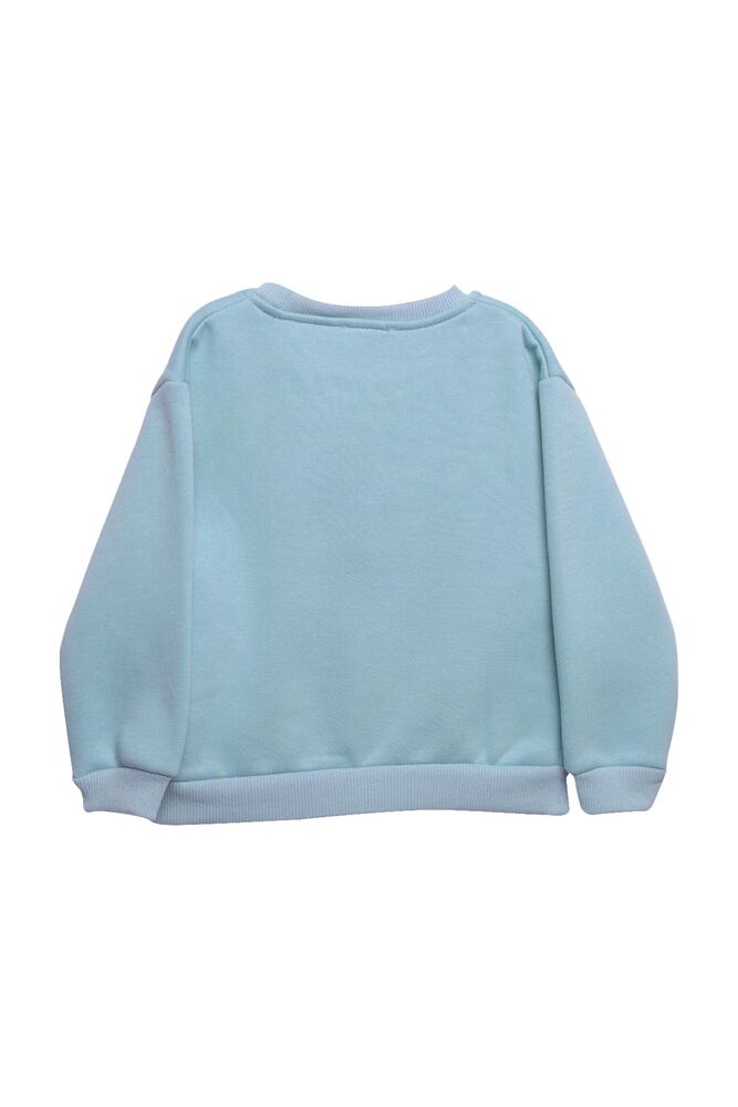 Şardonlu Kız Çocuk Sweatshirt 623553 | Mavi