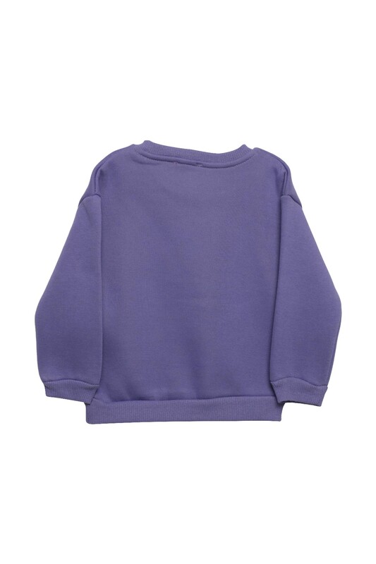 Şardonlu Kız Çocuk Sweatshirt 623553 | Mor - Thumbnail