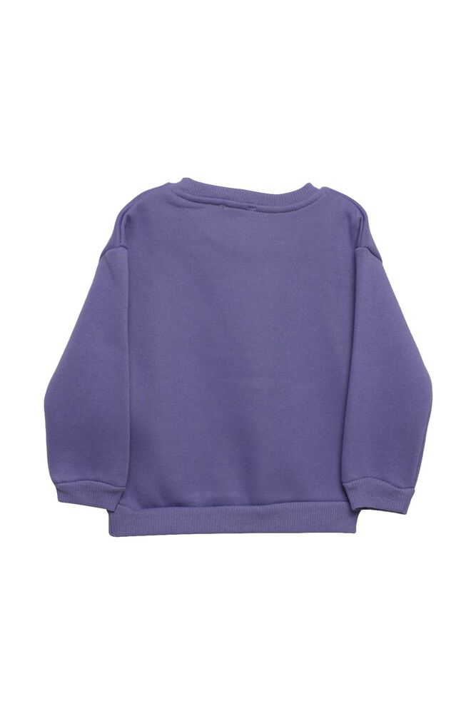 Şardonlu Kız Çocuk Sweatshirt 623553 | Mor