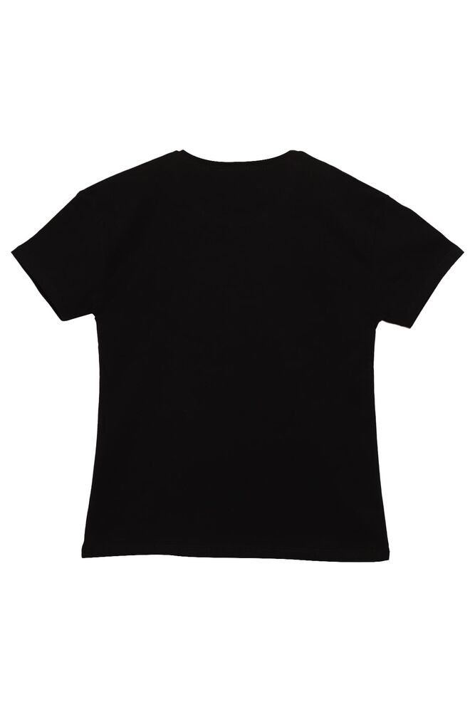 Baskılı Kız Çocuk Tshirt 1968 | Siyah