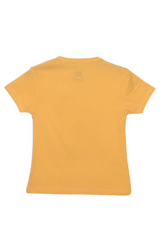 Baskılı Kız Çocuk Tshirt 7415 | Sarı - Thumbnail