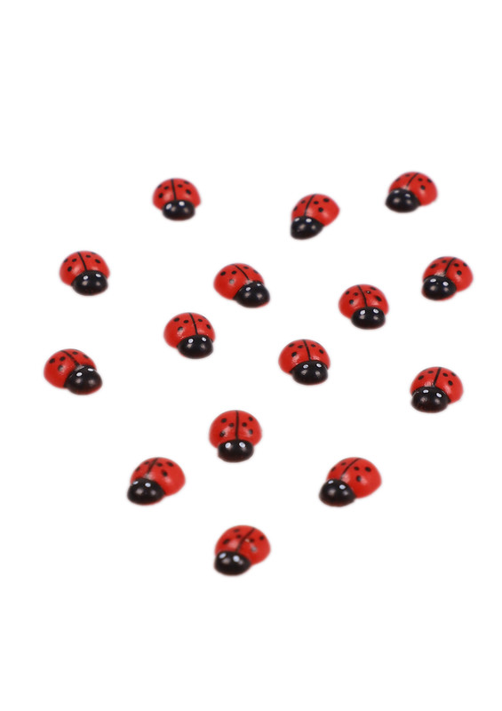 SİMİSSO - Ladybug 10 Pieces 1 cm | Red