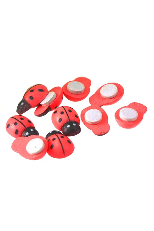 SİMİSSO - Ladybug Red 10 Pieces 1.5 cm