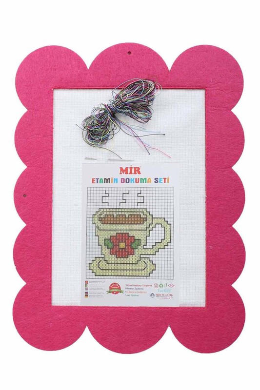 MİR PLASTİK - Embroidery Kit Coffee | Pink