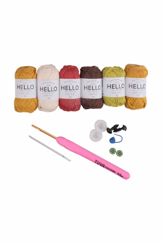 Amigurumi Knitting Kit -SCF03 Tuva - Thumbnail