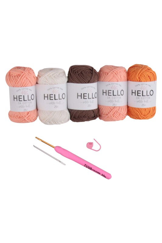 Amigurumi Knitting Kit -SCF08 Tuva - Thumbnail