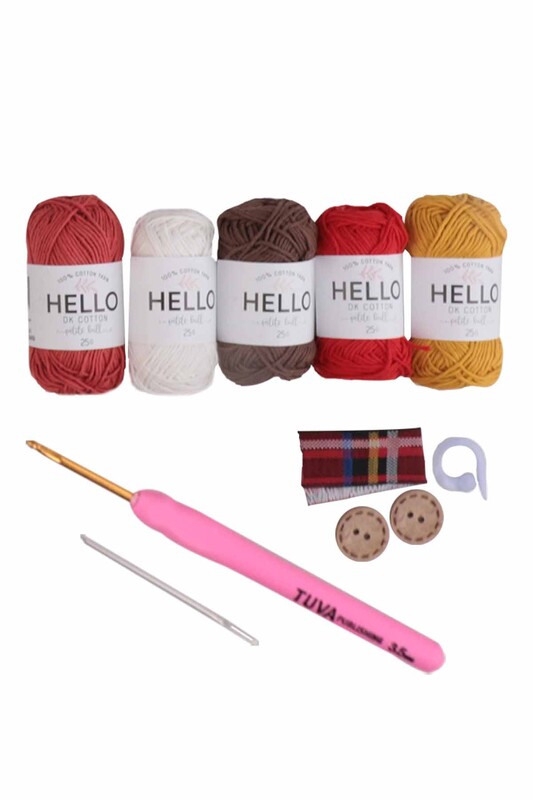 Amigurumi Knitting Kit -SCF10 Tuva - Thumbnail