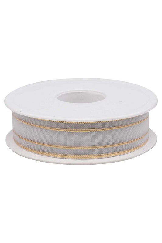 SİMİSSO - Çizgili Şifon Kurdele 2.5 cm 20 mt | Altın