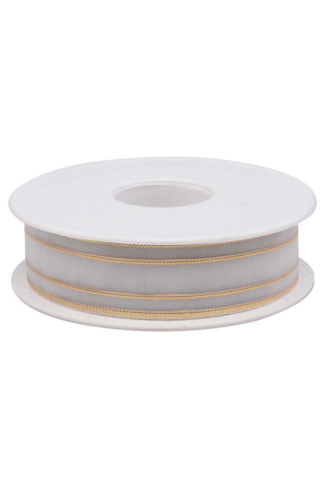 Çizgili Şifon Kurdele 2.5 cm 20 mt | Altın