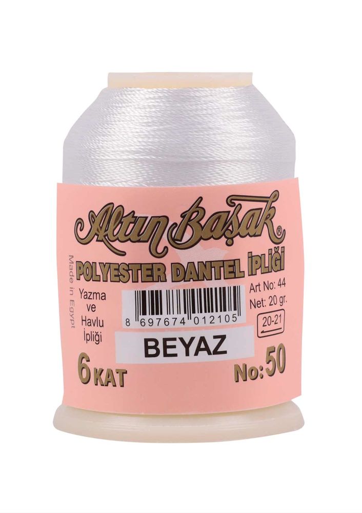 Altınbaşak Oya ve Dantel İpi 20 gr Beyaz