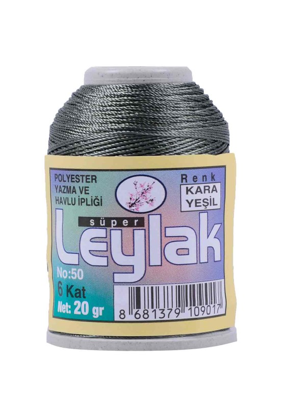 Needlework and Lace Thread Leylak 20 gr/Black green - Thumbnail