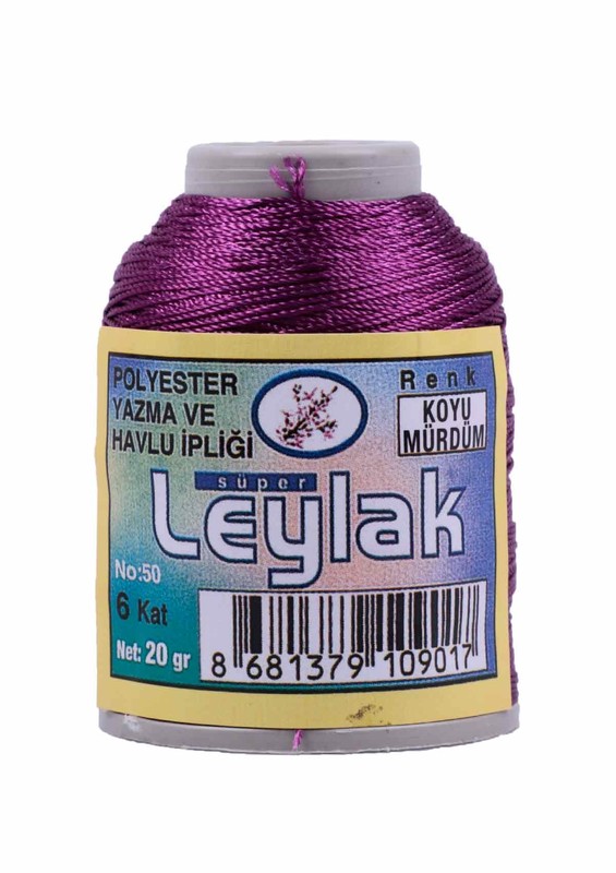 LEYLAK - Needlework and Lace Thread Leylak 20 gr/Dark Plum