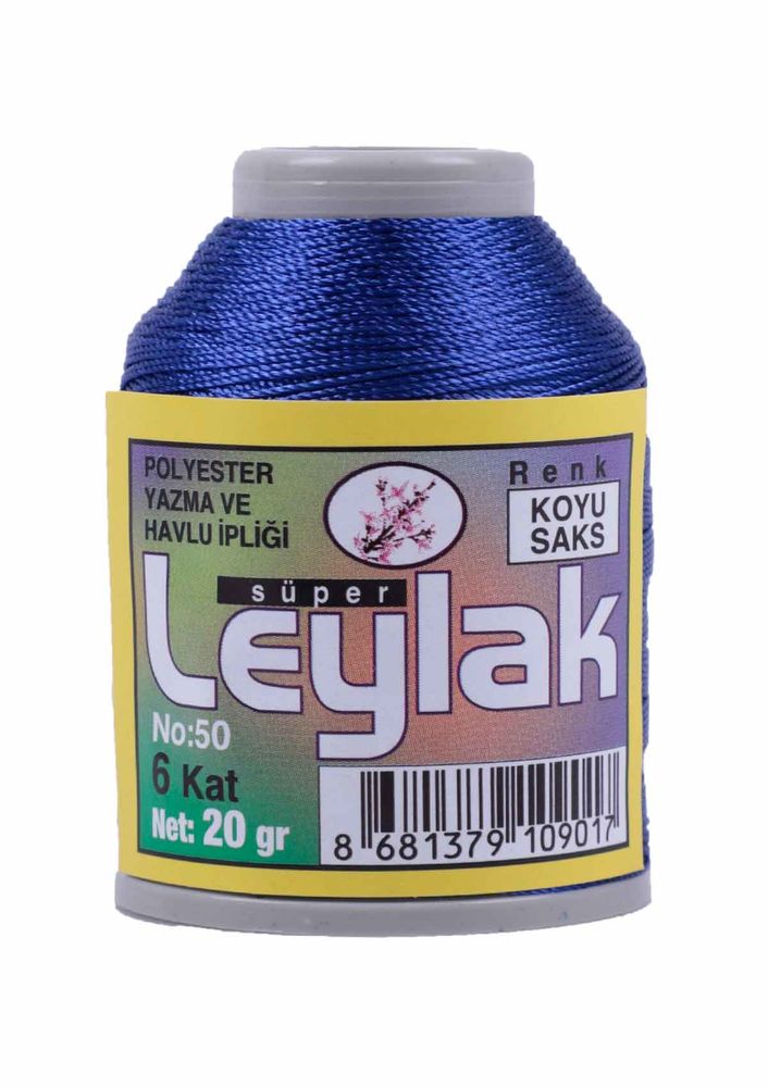 Needlework and Lace Thread Leylak 20 gr/Dark sax blue