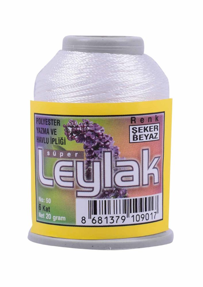 Needlework and Lace Thread Leylak 20 gr/Sugar white