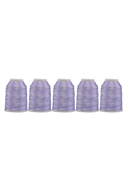 Leylak Polyester Oya ve Dantel İpi Simli 20 gr. 5'li | 2502 - Thumbnail