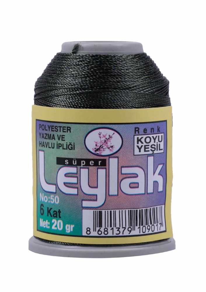 Needlework and Lace Thread Leylak 20 gr/Dark green-2