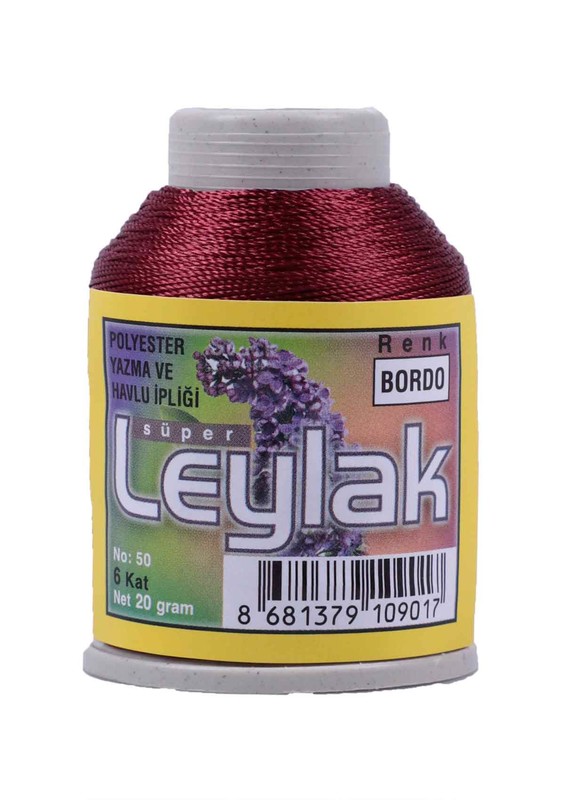 Needlework and Lace Thread Leylak 20 gr/Burgundy - Thumbnail