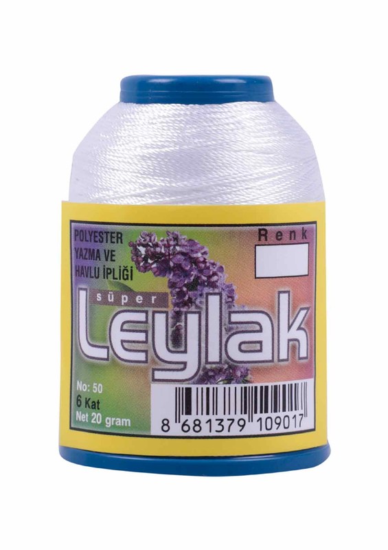 Needlework and Lace Thread Leylak 20 gr/Snow White - Thumbnail