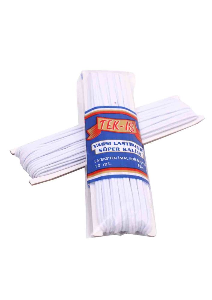 Tek-iş Yassı Lastik 4 mm 746 | Beyaz