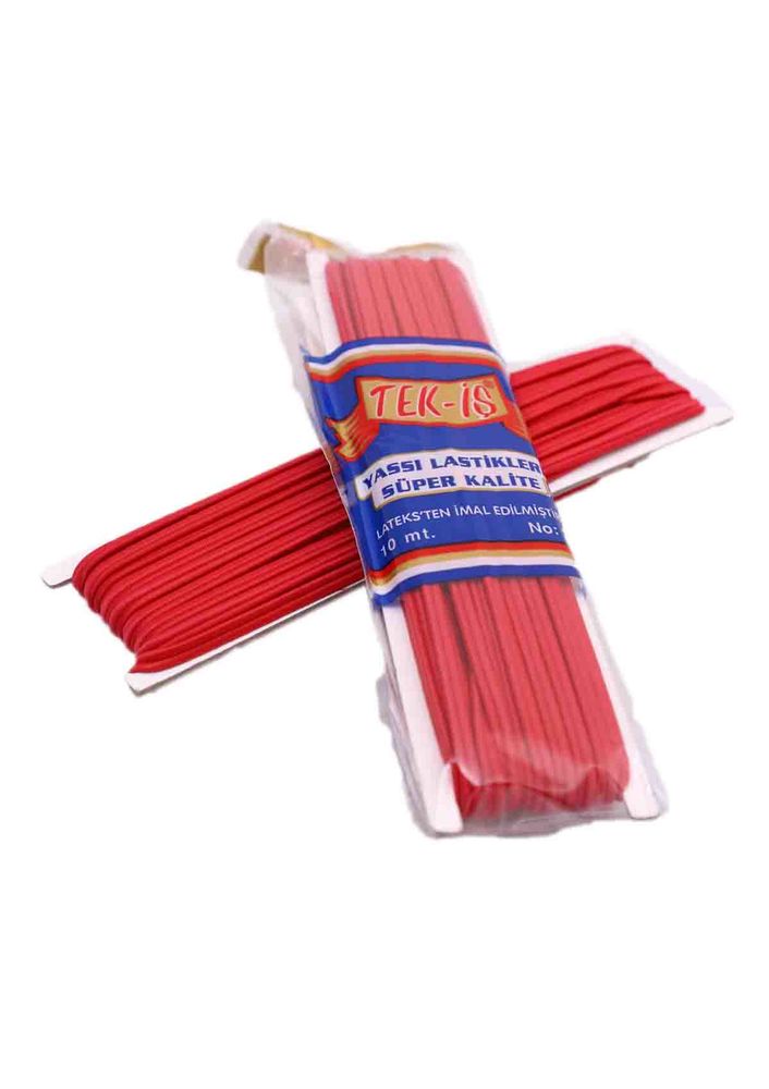Tek-iş Yassı Lastik 4 mm 749 | Kırmızı