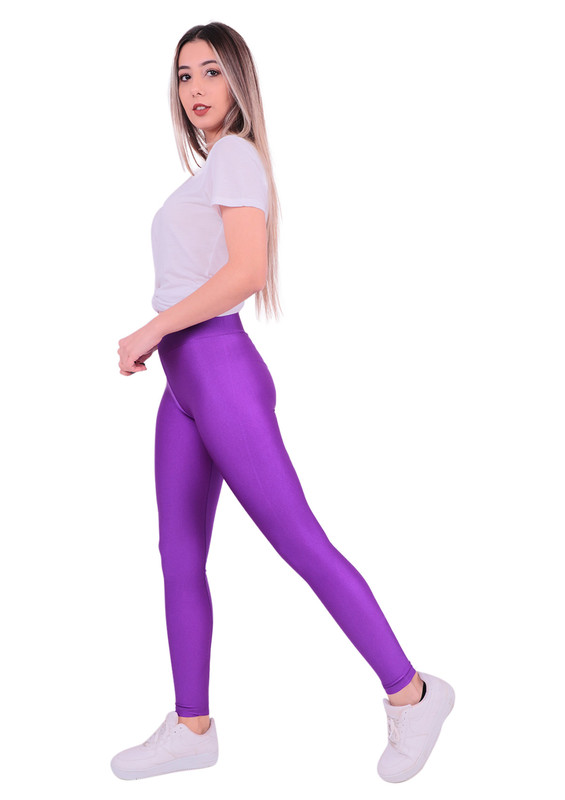 Lady Hürrem Disko Leggings 2130 | Purple - Thumbnail