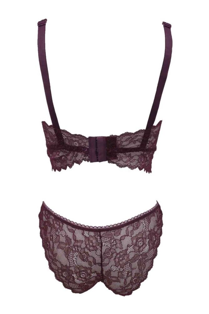 Cansoy Unsupported Bra Set 301 | Bordeaux