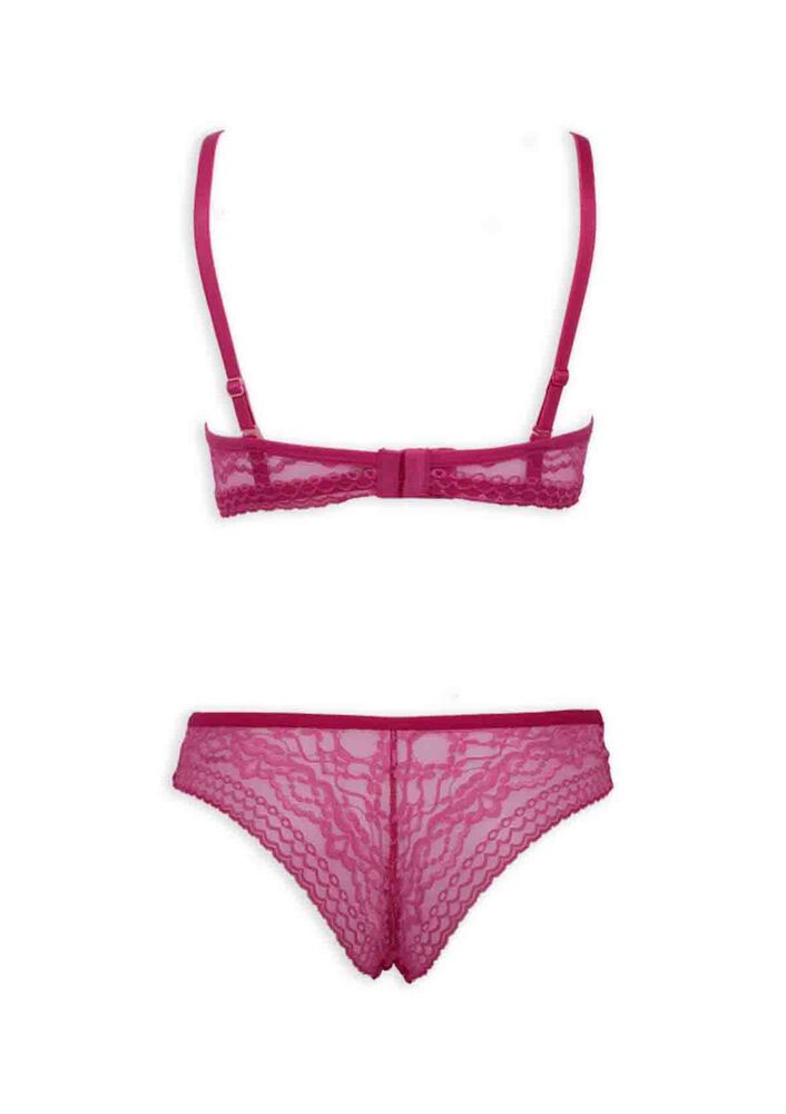 My Roses Laced Unsupported Bra Set | Pink